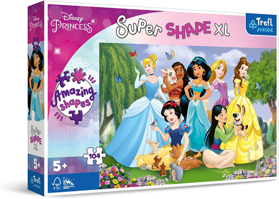 Слика на Сложувалка, Princesses in the garden,104 парчиња, 5y+,Trefl,Super Shape XL,50019