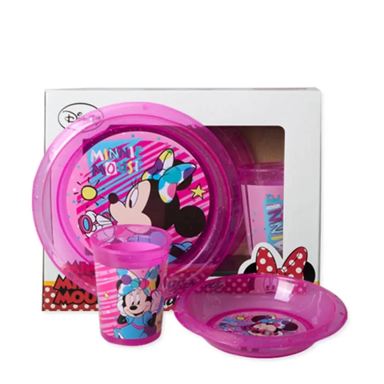 Слика на Сет, Детски, Чаша+2 чинии, ПВЦ, Minnie Mouse, Best buy, Tomy, 318811/805007