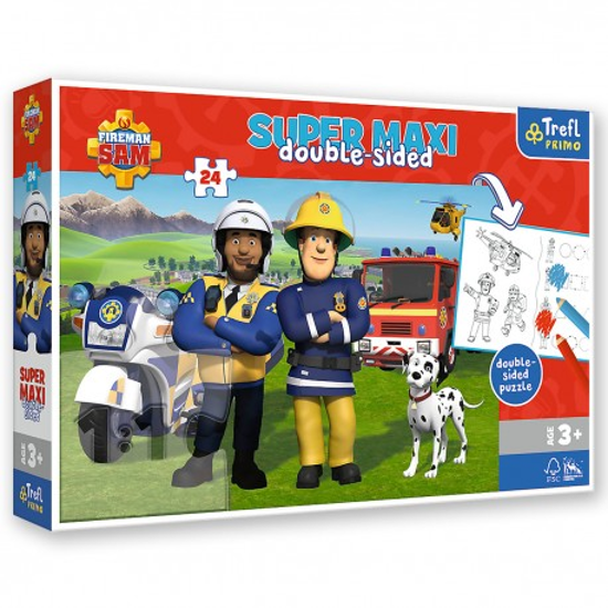 Слика на Сложувалка, Fireman Sam's helpful team, 24 парчиња, 3y+, Trefl, Super Maxi,41015