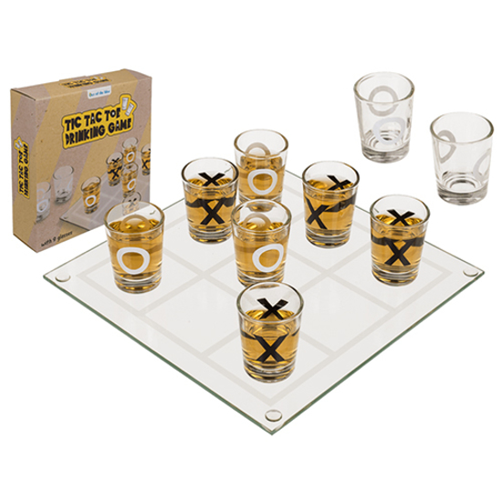 Слика на Икс точка, со 9 чаши, 22х22см, Out of the blue, TicTacToe drinking game, 79/3985
