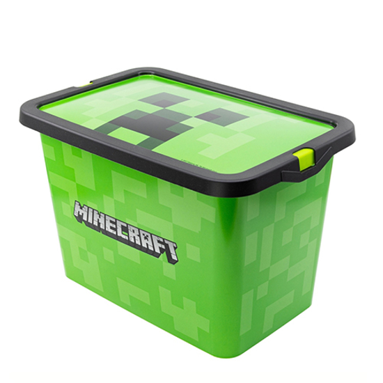 Слика на Кутија за складирање, 7л, Пластика, Minecraft, Stor S.L., 04404, 19*18,5*28,7цм