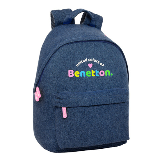 Слика на Ранец, 2 Патенти, Safta, Benetton, 642415819, 31*41*16цм, Сина