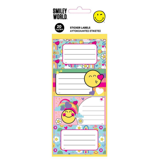 Слика на Налепници, За Книги, 1/20 парчиња, 5 Листа, Smiley, Diakakis , 000504994