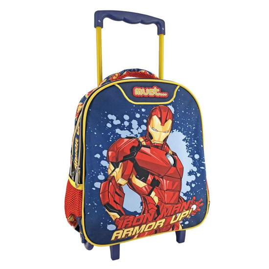 Слика на Ранец со тркала, 2 Патенти,Iron man armor up,Must, Avengers,000506103,27*31*10цм