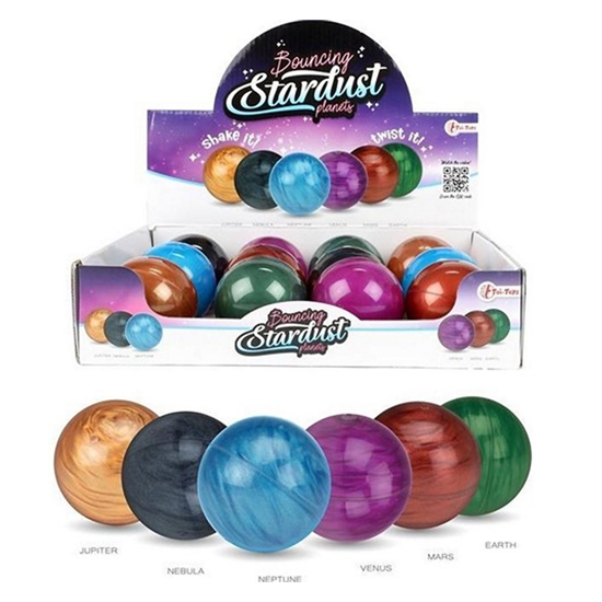 Слика на Топка , Гумена , Скокалче, 6 цм , Dino Toys , Bouncing ball Galaxy , ТТ60252Z
