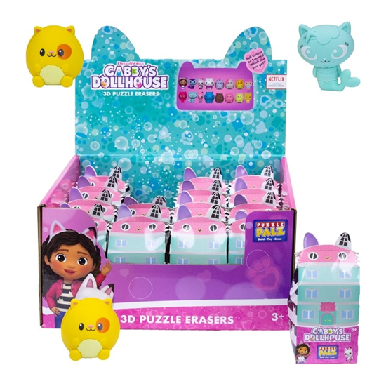 Слика на Гума за бришење, Дисплеј 1/16, Puzzle 3Д, Gabbys Dollhouse , GDH-6696-DT