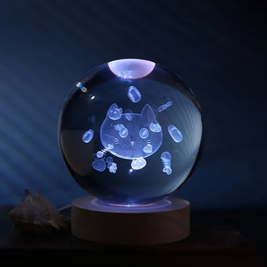 Слика на Кристална Топка, CAT Medium, 8 цм, i-Total, XL2719A