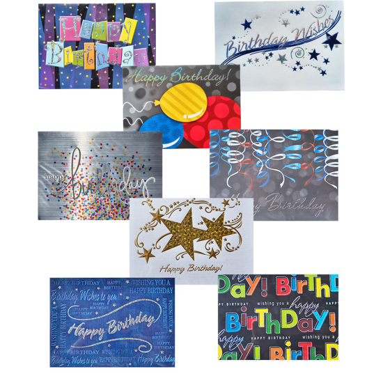 Слика на Честитка, Happy Birthday, Со Плик, BG Office, Микс , 496-85