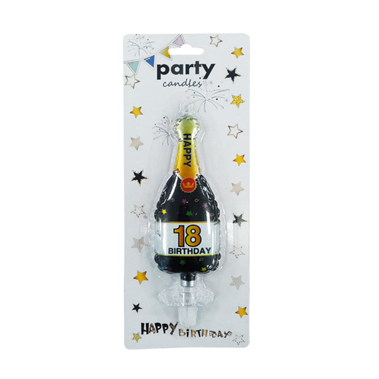 Слика на Роденденска свеќа, Шампањ (18ти Роденден), Statovac, Fun Party, 710347