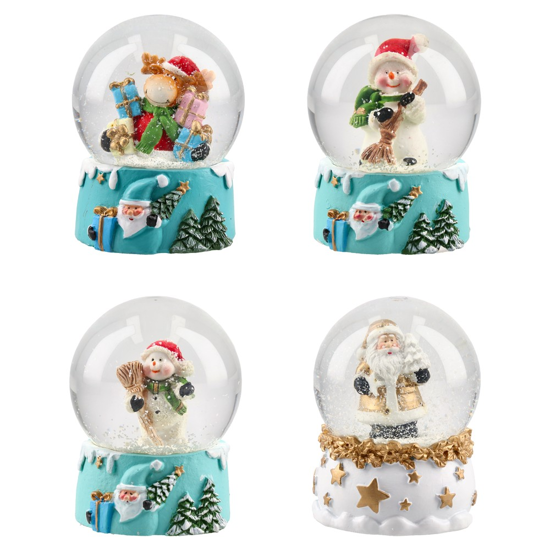 Слика на Украс , Новогодишен , Кугла , Средна, Snowy, 760126, Пастелни Микс 