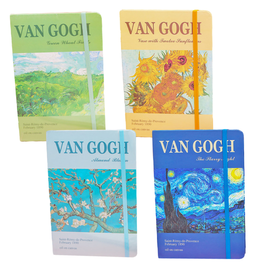 Слика на Нотес со ластик, А5, Van Gogh, BG Office, 488-27, Микс