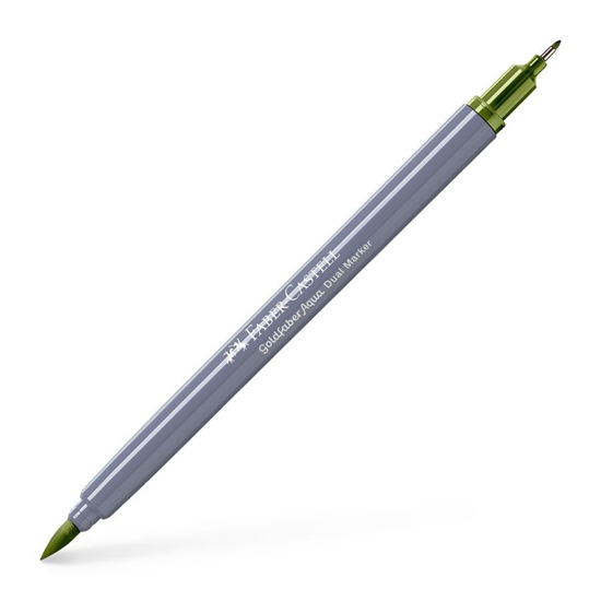 Слика на Маркер , Двостран , Faber Castell, Goldfaber Aqua Dual , 164674, Маслинеста 