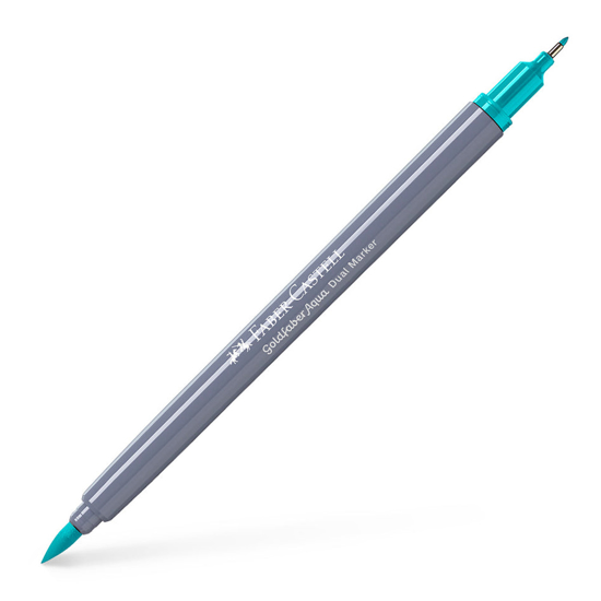 Слика на Маркер , Двостран, Faber Castell, Goldfaber Aqua Dual , 164656, Зелена