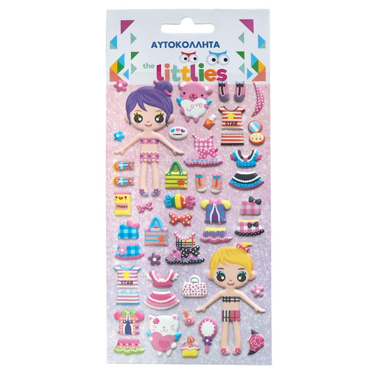 Слика на Налепници, 10x22 цм, Girly The Littlies, Diakakis , 000646999