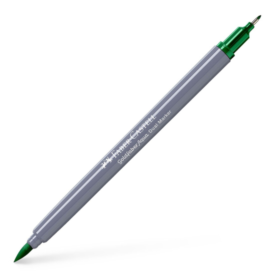 Слика на Маркер , Двостран, Faber Castell, Goldfaber Aqua Dual , 164663, Зелена 