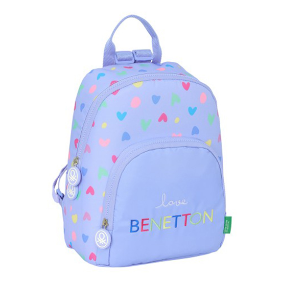 Слика на Ранец, Benetton "Lila", 2 патенти , Safta, 6125518446, 25*30*13цм, Виолетова 