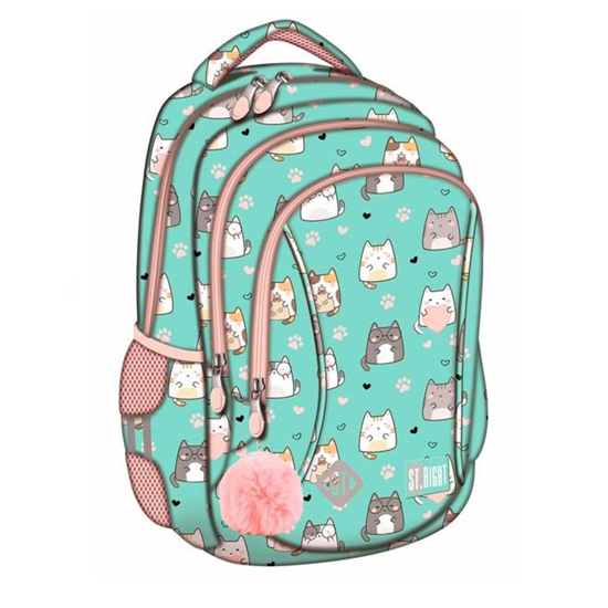 Слика на Ранец, Charming Cats , 3 прегради , Mjw, St.Right, 5903235685040