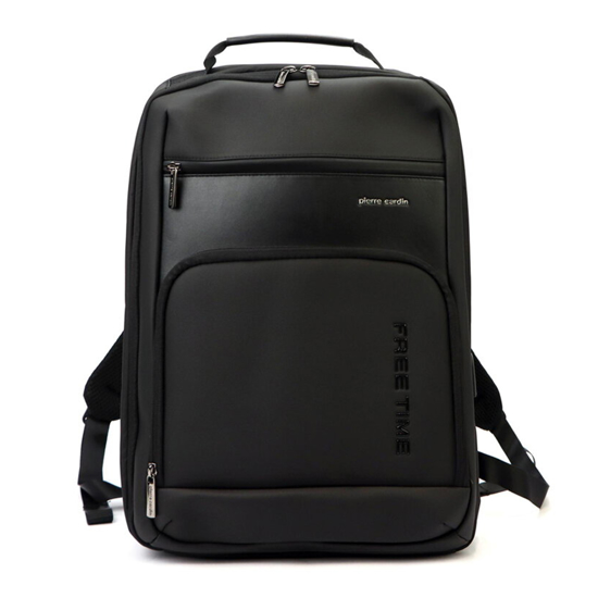 Слика на Ранец, Деловен, со USB, 2 Прегради, Pierre Cardin, 4458 alan05, 30*46*15цм, Црна