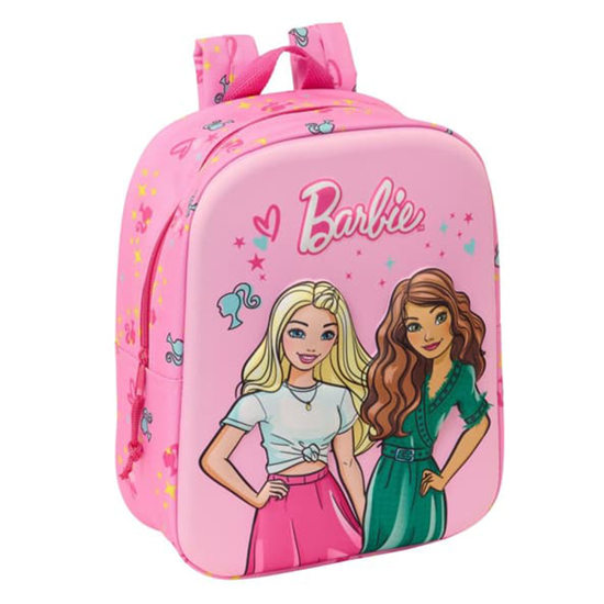 Слика на Ранец, Предучилишен , Barbie 3D Mini, Safta, 622476011, 22*27*10цм, Розева