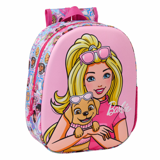 Слика на Ранец, Предучилишен , Barbie 3D, Safta, 622576890, 22*27*10цм, Светло Сина