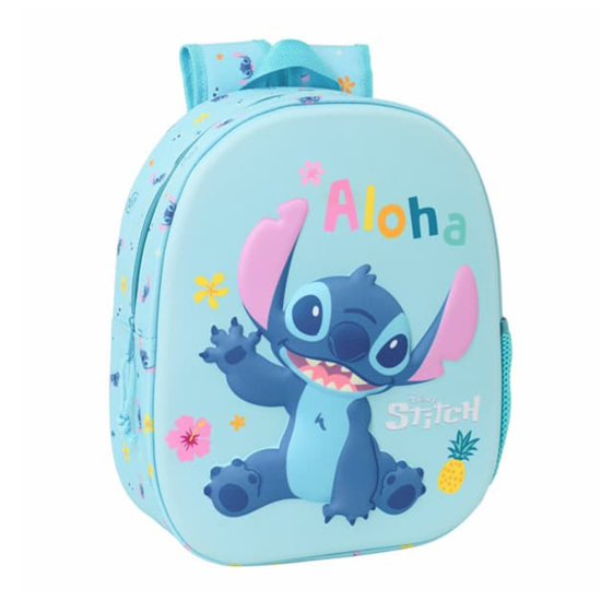 Слика на Ранец, Предучилишен , Stitch 3D, Safta, 622554890, 27*33*10цм, Светло Сина