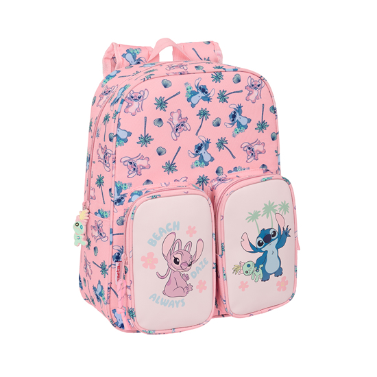 Слика на Ранец, 1 Преграда + 2 џеба, Lilo & Stitch "Beach", Safta, 612513185, 26*34*11цм