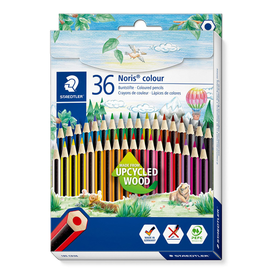 Слика на Боици, Дрвени, Сет 1/36, Staedtler, Noris®, 185 CD36, Микс бои