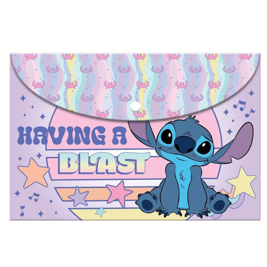 Слика на Папка со копче, А4, PVC, Lilo&Stitch, Diakakis , 000564912