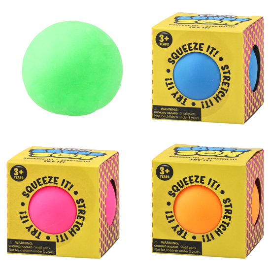 Слика на Гумена Играчка, Топка, 6,5цм, Statovac, Squeezy stressball, 894380, Микс