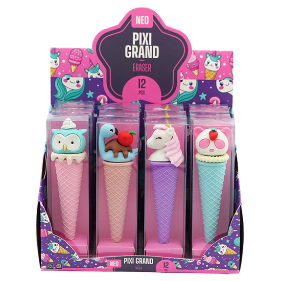 Слика на Гума, За бришење, Форма на сладолед,Ice cream, Statovac, Pixi grand, 104147,Микс