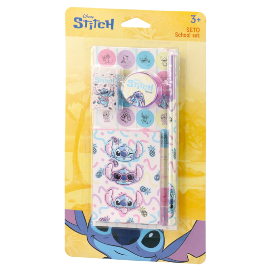 Слика на Сет, Училишен, (блокче, молив гума и острилка), Stitch, Statovac, Seto, 325182