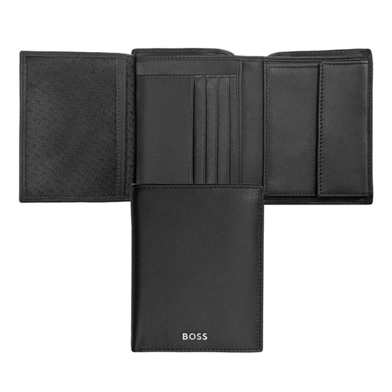 Слика на Паричник, Машки, Кожен, Boss, Classic smooth, HLO403A, 12,5*9,5*2цм, Црна