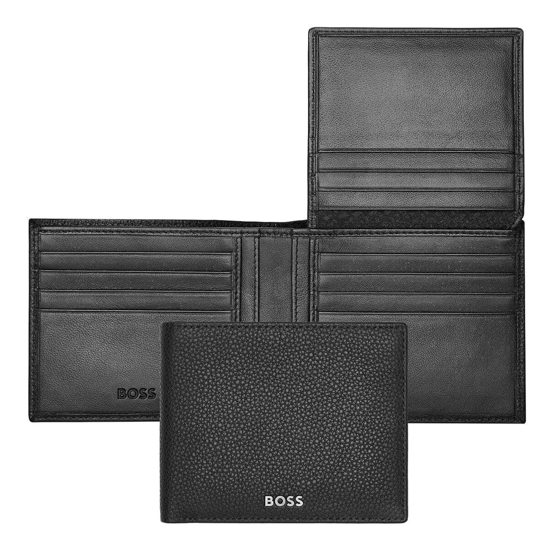Слика на Паричник, Машки, Кожен, Boss, Classic Grained, HLY416A, 11,5*9,5*2цм, Црна