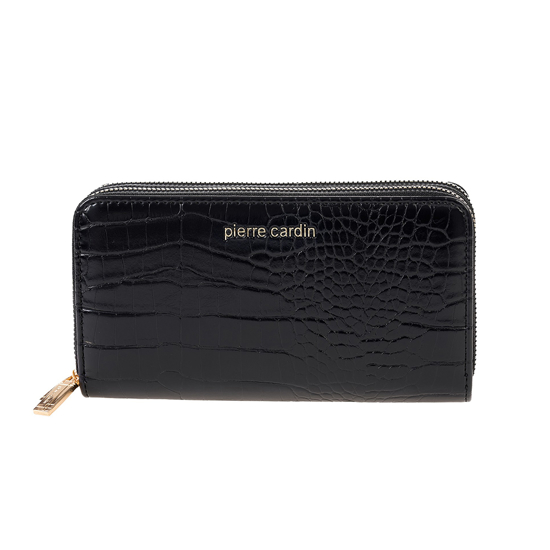Слика на Паричник, Женски, Еко Кожа, 2 Патента, Pierre Cardin, 8828 wx13, 20*10*3цм, Црна