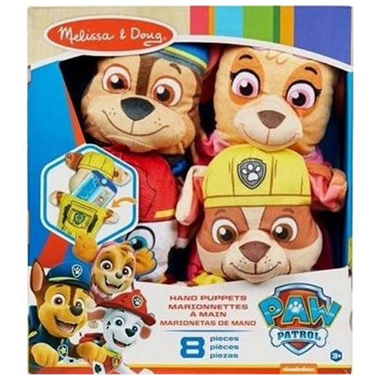 Слика на Кукли Плишани за на раце, Paw Patrol, Сет 4 кукли +4 картички, Dino Toys , 33269