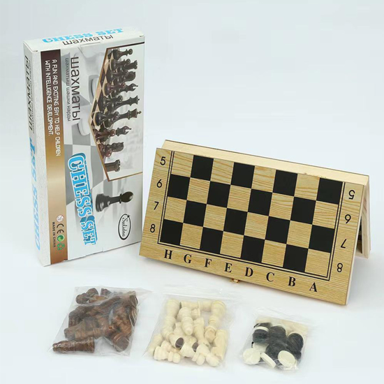Слика на Друштвена игра, Шах,Дама и Табла, 34*37*3,8цм,3434-0+