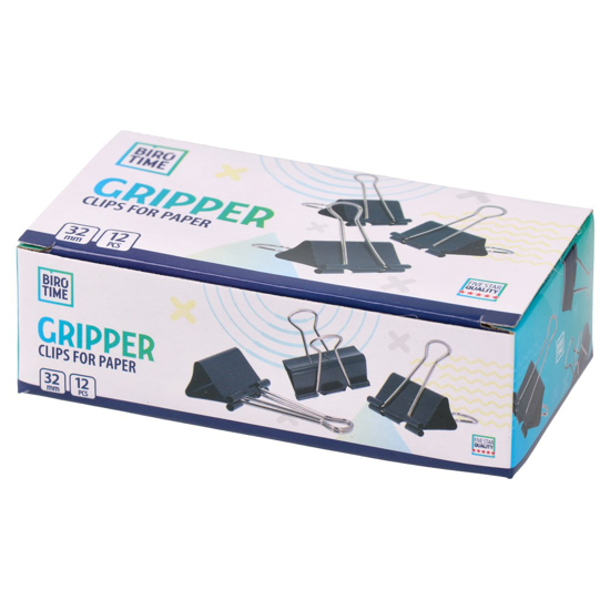 Слика на Штипка за хартија, 32мм, Сет 1/12, Statovac, Biro time, 482410, Црна