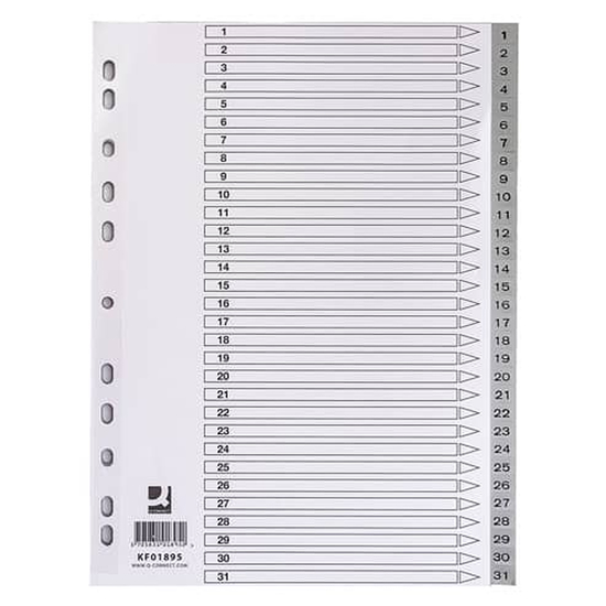 Слика на Разделник, А4, Индекс 1-31, KF01895