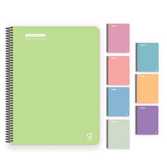 Слика на Тетратка , Со Спирала, Линии, А5, Gipta, MACARON, 7689