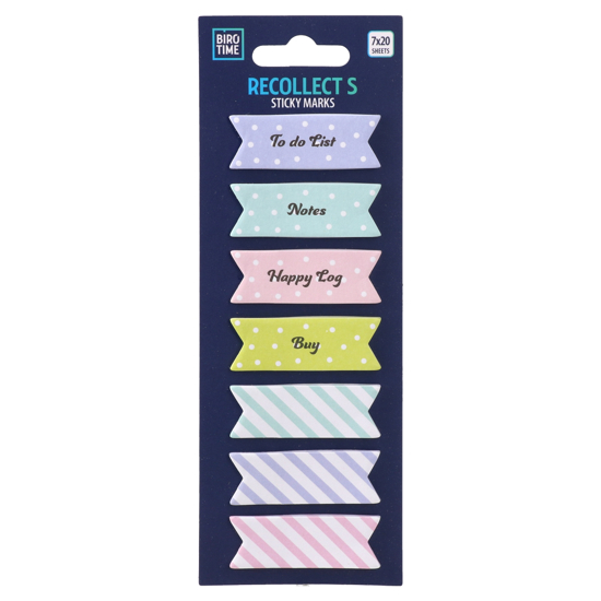 Слика на Мемо индекс, Сет 1/7, 7х20 Листа, Statovac, Biro time, 490168, Микс