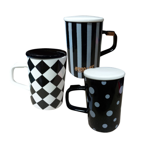 Слика на Шолја, Керамичка, Со Капак, BG Office, Good Life, S8324