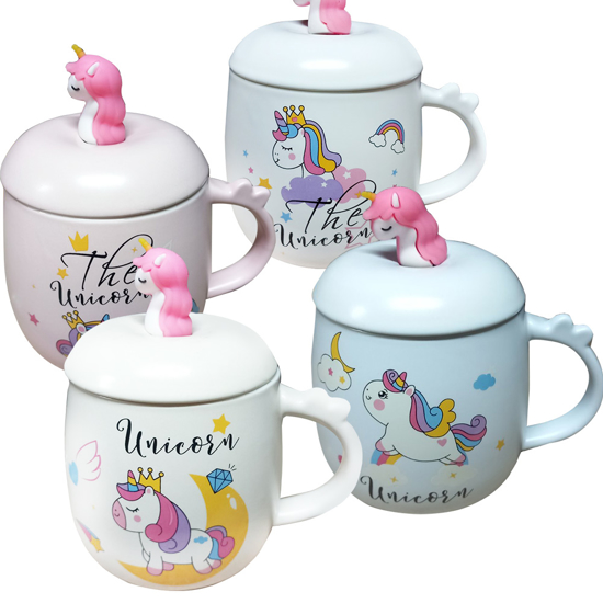 Слика на Шолја, Керамичка, Со Капак , BG Office, The Unicorn , S1193