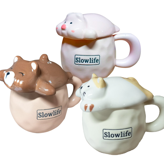 Слика на Шолја, Керамичка, Со Капак, BG Office, Slow Life , S24019