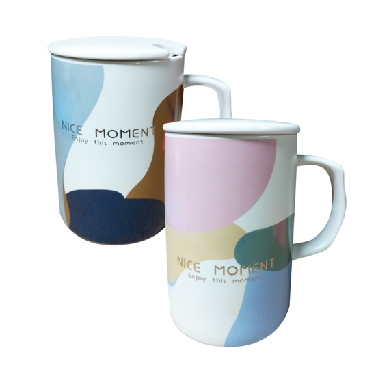 Слика на Шолја, Керамичка, Со капак, BG Office, Nice Moments, S6145