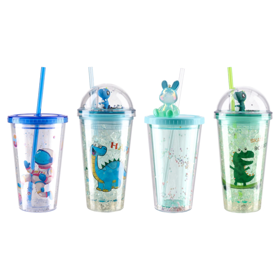 Слика на Чаша, Со цевка, Пластична, 450мл, Statovac, Largo 40, 704043, Микс