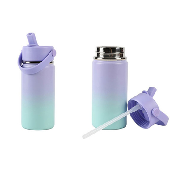 Слика на Термос , Шише, Со цевка, 400 мл, i-Total, ID0524, Сино/Виолетова
