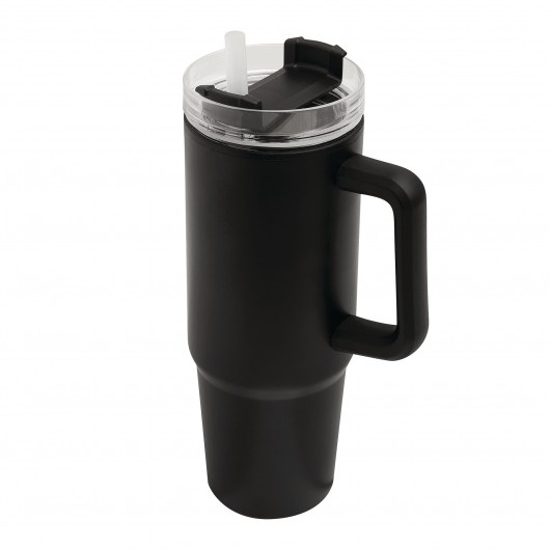 Слика на Чаша Термос, 900мл, ПВЦ/Нерѓосувачки челик, Tops, „Drink Ulty“, 56-0304680, Црна