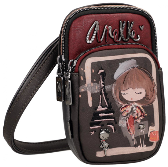 Слика на Торбичка, За на рамо, 2 Патента, Anekke, Mademoiselle, 41803-907, 11*17*4,5цм