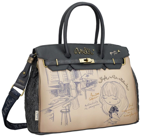 Слика на Чанта, Со кратка рачка, 1 Преграда, Anekke, Studio, 41846-120, 40*31*15цм
      