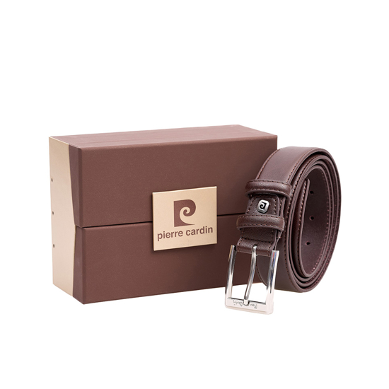 Слика на Ремен, Машко, Кожа, Pierre Cardin, 2510 gg35, Темно Кафеава